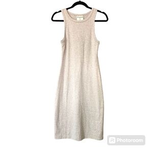 Mohnton hersey fit bodycon oatmeal dress size M